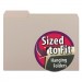 Smead 10251 Interior File Folders, 1/3 Cut Top Tab, Letter, Gray, 100/Box