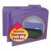 Smead 10283 Interior File Folders, 1/3 Cut Top Tab, Letter, Purple, 100/Box