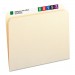 Smead 10300 File Folders, Straight Cut, One-Ply Top Tab, Letter, Manila, 100/Box