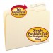 Smead 10388 Guide Height File Folders, 2/5 Cut, Two-Ply Top Tab, Letter, Manila, 100/Box