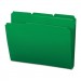 Smead 10502 Waterproof Poly File Folders, 1/3 Cut Top Tab, Letter, Green, 24/Box