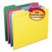 Smead 11641 File Folders, 1/3 Cut, Reinforced Top Tabs, Letter, Assorted, 12/Pack