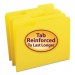 Smead 12934 File Folders, 1/3 Cut, Reinforced Top Tab, Letter, Yellow, 100/Box