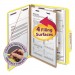Smead 13734 Pressboard Classification Folders, Letter, Four-Section, Yellow, 10/Box