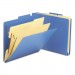 Smead 14045 2-1/2" Expansion Heavy-Duty Poly Classification Folders, Letter, Blue, 10/Box