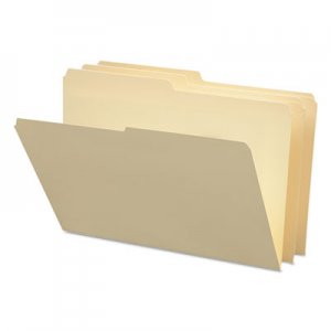 Smead 15320 File Folders, 1/2 Cut, One-Ply Top Tab, Legal, Manila, 100/Box