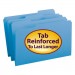 Smead 17034 File Folders, 1/3 Cut, Reinforced Top Tab, Legal, Blue, 100/Box