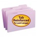 Smead 17434 File Folders, 1/3 Cut, Reinforced Top Tab, Legal, Lavender, 100/Box