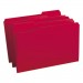 Smead 17743 File Folders, 1/3 Cut Top Tab, Legal, Red, 100/Box
