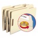 Smead 19547 Folders, Two Fasteners, 1/3 Cut Assorted Top Tabs, Legal, Manila, 50/Box