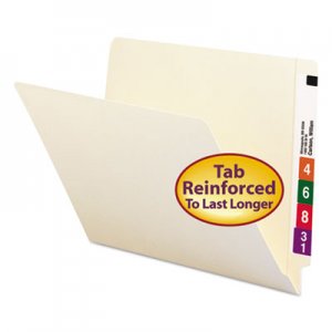 Smead 24110 Straight Cut End Tab Folders, 9 1/2 Inch Front, Letter, Manila, 100/Box