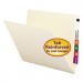 Smead 24110 Straight Cut End Tab Folders, 9 1/2 Inch Front, Letter, Manila, 100/Box