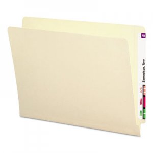 Smead 24113 Antimicrobial File Folders, Straight End Tab, 11 Point, Letter, Manila, 100/Box