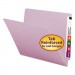 Smead 25410 Colored File Folders, Straight Cut Reinforced End Tab, Letter, Lavender, 100/Box