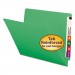 Smead 25110 Colored File Folders, Straight Cut, Reinforced End Tab, Letter, Green, 100/Box