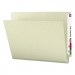 Smead 26200 Heavy Duty Folders, End Tab, One Inch Expansion, Letter, Gray Green, 25/Box