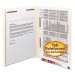 Smead 34120 Heavyweight Folder, Fastener Front/Spine, End Tab, Letter, 11 Pt Manila, 50/Box