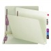 Smead 34715 Two Inch Expansion Folder, Two Fasteners, End Tab, Letter, Gray Green, 25/Box