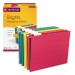 Smead 64059 Hanging File Folders, 1/5 Tab, 11 Point Stock, Letter, Assorted Colors, 25/Box