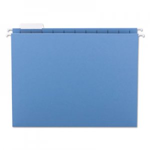 Smead 64060 Hanging File Folders, 1/5 Tab, 11 Point Stock, Letter, Blue, 25/Box