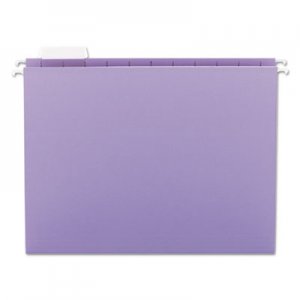 Smead 64064 Hanging File Folders, 1/5 Tab, 11 Point Stock, Letter, Lavender, 25/Box