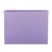 Smead 64064 Hanging File Folders, 1/5 Tab, 11 Point Stock, Letter, Lavender, 25/Box