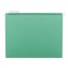 Smead 64061 Hanging File Folders, 1/5 Tab, 11 Point Stock, Letter, Bright Green, 25/Box
