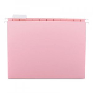 Smead 64066 Hanging File Folders, 1/5 Tab, 11 Point Stock, Letter, Pink, 25/Box