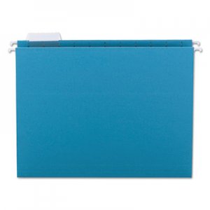 Smead 64074 Hanging File Folders, 1/5 Tab, 11 Point Stock, Letter, Teal, 25/Box