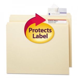 Smead 67600 Seal & View File Folder Label Protector, Clear Laminate, 3-1/2x1-11/16, 100/Pack