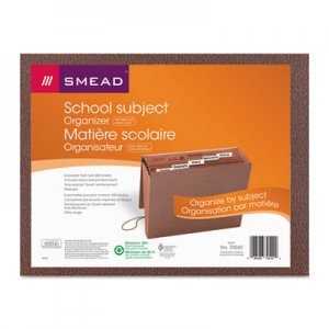 Smead 70540 Expanding File, 6 Pockets, 1/5 Tab, Redrope Printed, Letter, Redrope Printed