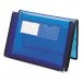 Smead 71953 2" Exp Ultracolor Wallet, Poly, Letter, Translucent Blue