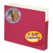 Smead 73221 1 3/4" Exp Colored File Pocket, Straight Tab, Letter, Red