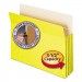 Smead 73233 3 1/2" Exp Colored File Pocket, Straight Tab, Letter, Yellow