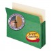 Smead 73226 3 1/2" Exp Colored File Pocket, Straight Tab, Letter, Green