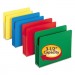 Smead 73500 Exp File Pockets, Straight Tab, Poly, Letter, Assorted, 4/Box