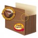 Smead 73395 7" Exp Pocket with Tyvek, Straight, Letter, Manila/Redrope, 5/Box