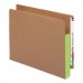 Smead 73680 3 1/2" Exp File Pockets, Straight Tab, Letter, Green, 10/Box