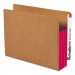 Smead 73686 3 1/2" Exp File Pockets, Straight Tab, Letter, Red, 10/Box