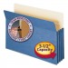 Smead 74225 3 1/2" Exp Colored File Pocket, Straight Tab, Legal, Blue