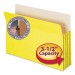 Smead 74233 3 1/2" Exp Colored File Pocket, Straight Tab, Legal, Yellow