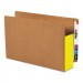 Smead 74688 3 1/2" Exp File Pockets, Straight Tab, Legal, Yellow, 10/Box