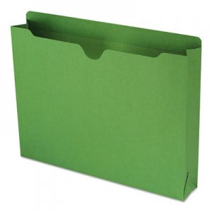 Smead 75563 Colored File Jackets w/Reinforced 2-Ply Tab, Letter, 11pt, Green, 50/Box