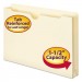 Smead 76540 Manila File Jackets, 2-Ply Top, 1 1/2" Exp, Legal, 11 Point, Manila, 50/Box