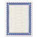 Southworth SOUCT1R Parchment Certificates, Academic, Ivory w/ Blue & Silver-Foil Border, 8 1/2 x 11, 15/Pack