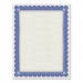 Southworth SOUCT1R Parchment Certificates, Academic, Ivory w/ Blue & Silver-Foil Border, 8 1/2 x 11, 15/Pack