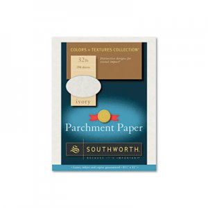 Southworth J988C Parchment Specialty Paper, Ivory, 32 lb., 8 1/2 x 11, 250/Box