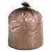 Stout G3344B11 Eco-Degradable Plastic Trash Garbage Bag, 39gal, 1.1mil, 33 x 44, Brown, 40/Box
