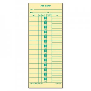 TOPS 1258 Job Card for Cincinnati/Lathem/Simplex, 1 Side, 3 1/2 x 9, 500/Box