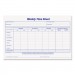 TOPS 30071 Weekly Time Sheets, 5 1/2 x 8 1/2, 100/Pad, 2/Pack